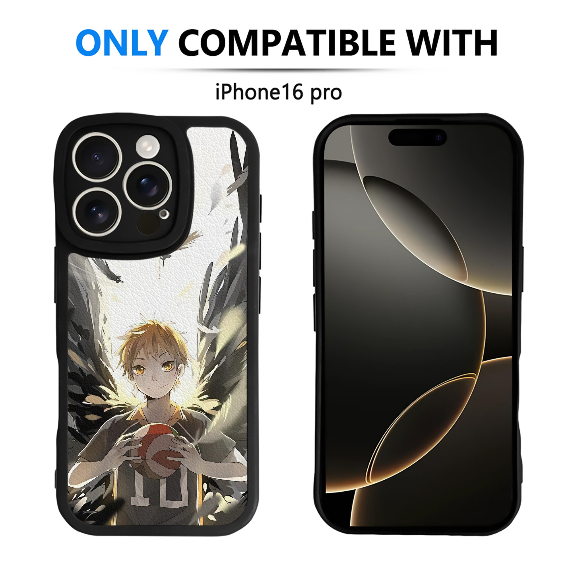 （画像用） ハイキュー!! Haikyu!! 【iPhone 16シリーズ対応】シリコンスマホケース（レザー調） 材質：シリコン